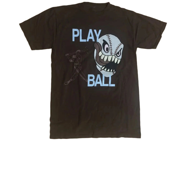 TRAVIS SCOTT CACTUS JACK CELEBRITY SOFTBALL PLAY BALL TEE BROWN 2023