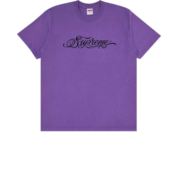 SUPREME SCRIPT TEE PURPLE FW24