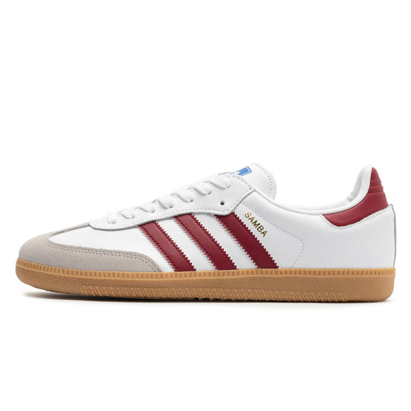 ADIDAS SAMBA OG WHITE BURGUNDY GUM 2024