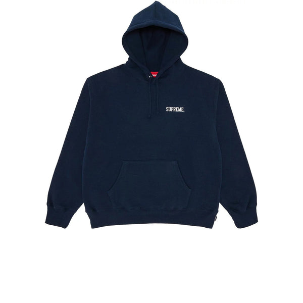 SUPREME ANARCHY HOODED SWEATSHIRT NAVY FW24