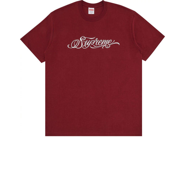 SUPREME SCRIPT TEE CARDINAL FW24