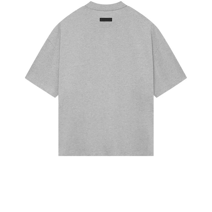 FEAR OF GOD ESSENTIALS HEAVY JERSEY CREWNECK TEE LIGHT HEATHER GREY SS24