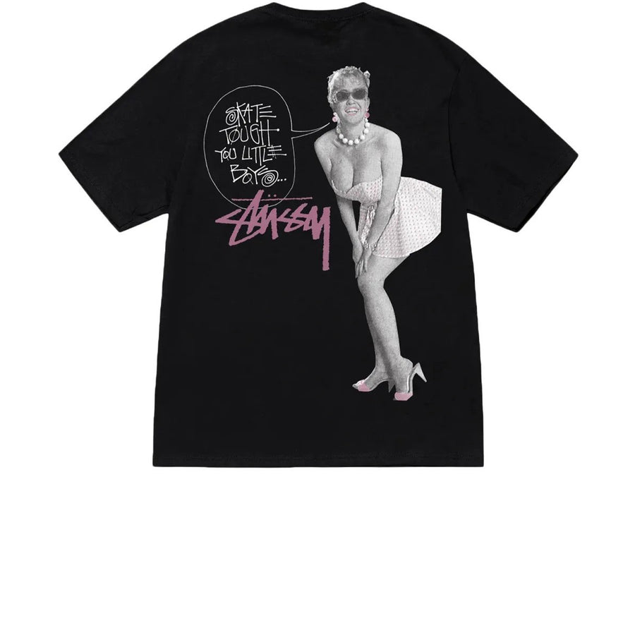 STUSSY SKATE TOUGH TEE BLACK