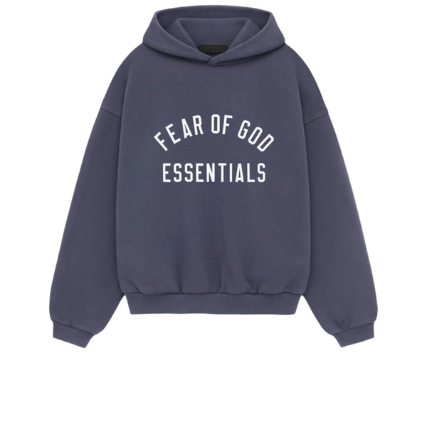 FEAR OF GOD ESSENTIALS KIDS FLEECE HOODIE MARINE FW24