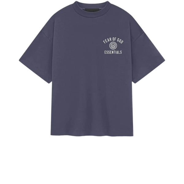 FEAR OF GOD ESSENTIALS KIDS JERSEY CREWNECK TEE MARINE FW24