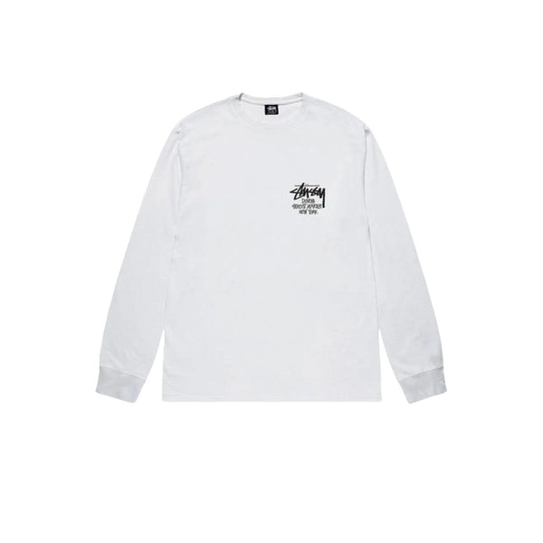 STUSSY DSM NEW YORK LONG SLEEVE TEE WHITE