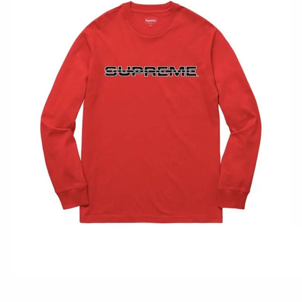 SUPREME 3M REFLECTIVE LS TEE RED SS17