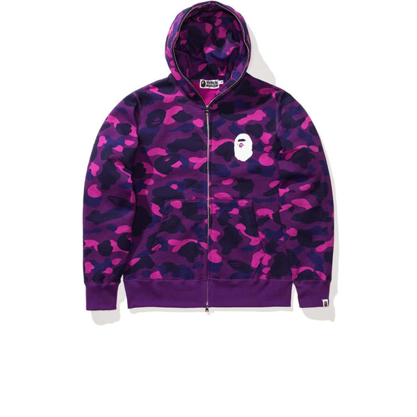 BAPE CAMO FULL ZIP HOODIE PURPLE FW18