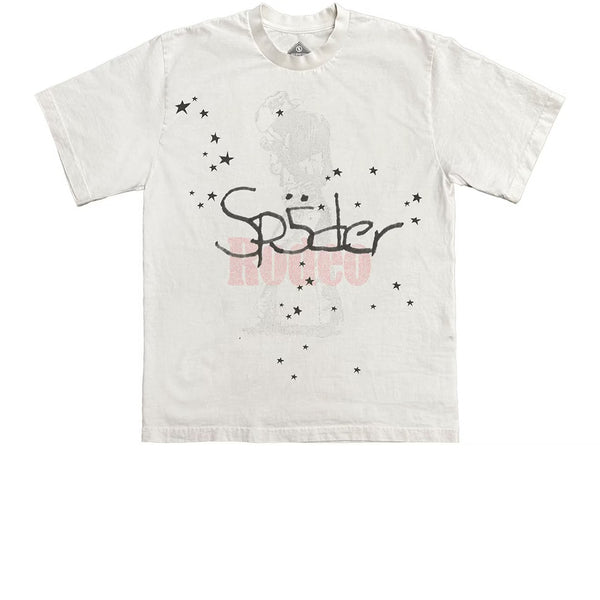 TRAVIS SCOTT CACTUS JACK X SP5DER DAYS BEFORE RODEO TEE II WHITE