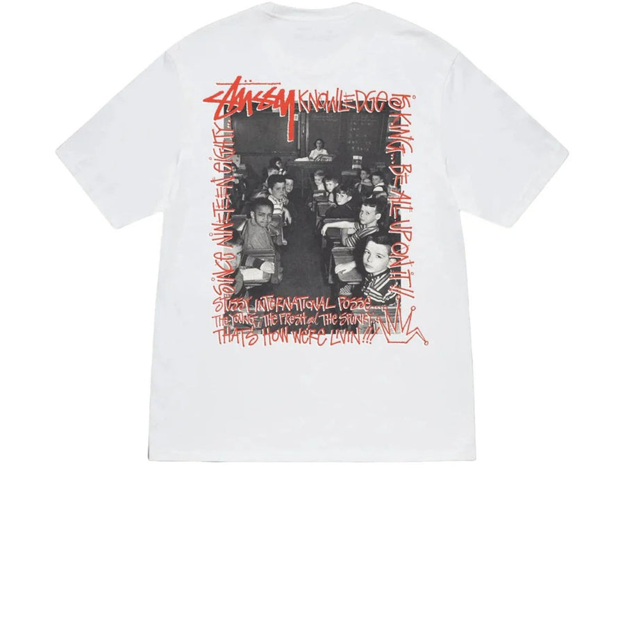 STUSSY CLASSROOM TEE WHITE