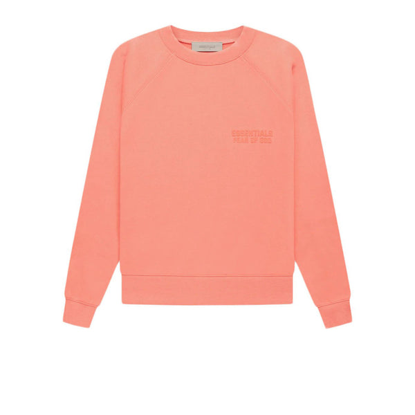 FEAR OF GOD ESSENTIALS CREWNECK CORAL FW22