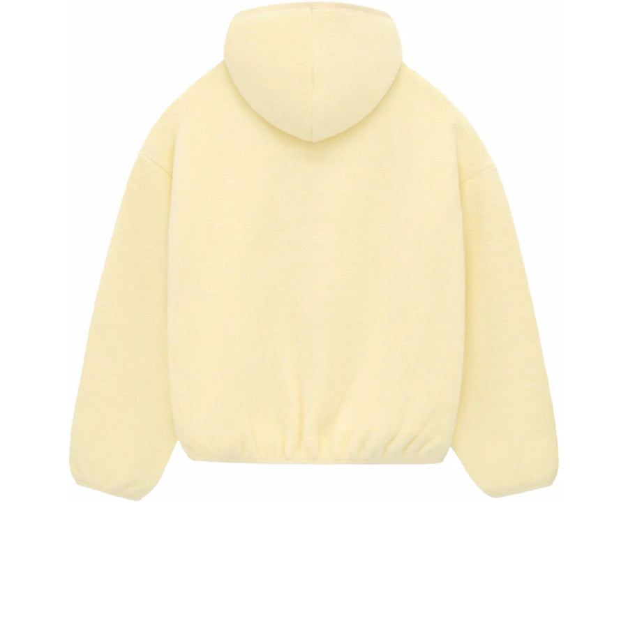 FEAR OF GOD ESSENTIALS POLAR FLEECE HOODIE GARDEN YELLOW FW23