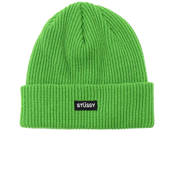 STUSSY PATCH WATCH CAP BEANIE GREEN