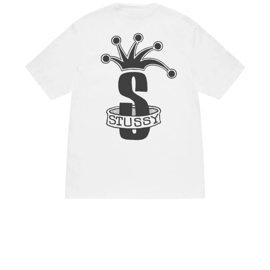 STUSSY CROWN BAND TEE WHITE