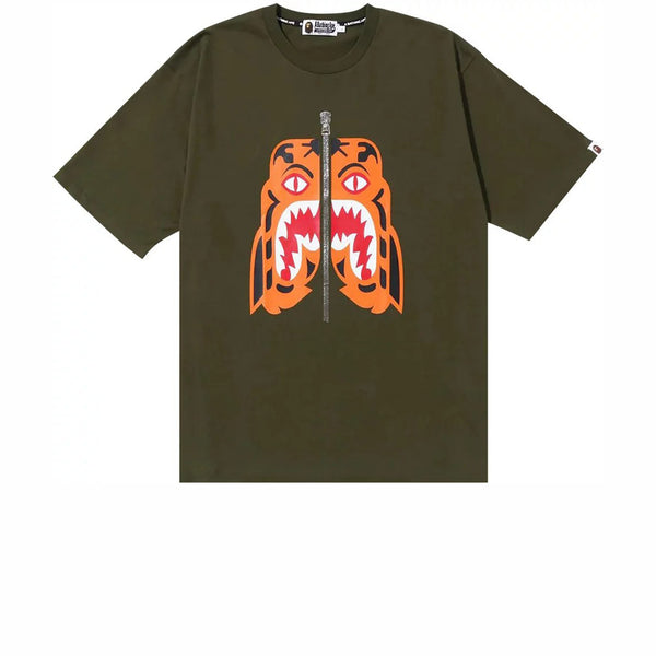 BAPE TIGER RELAXED FIT TEE GREEN FW22