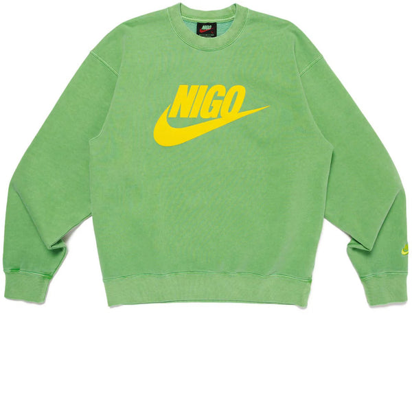 NIKE X NIGO NRG FLEECE CREW SWEATSHIRT GREEN FW24