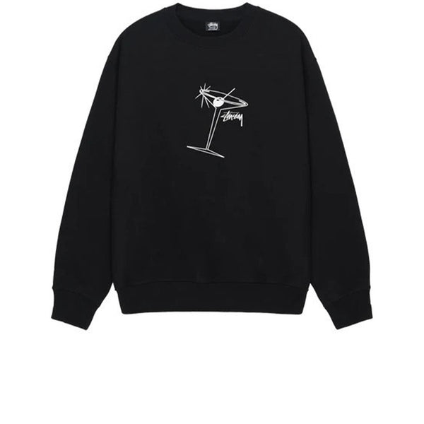 STUSSY MARTINI CREW BLACK