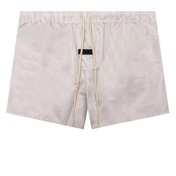 FEAR OF GOD ESSENTIALS RUNNING SHORT SILVER CLOUD FW23