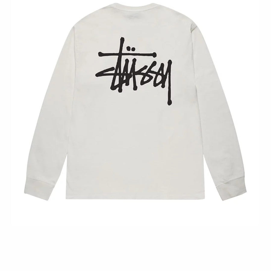 STUSSY BASIC PIGMENT DYED  LS TEE NATURAL