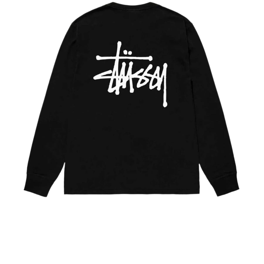 STUSSY BASIC STUSSY LS TEE BLACK