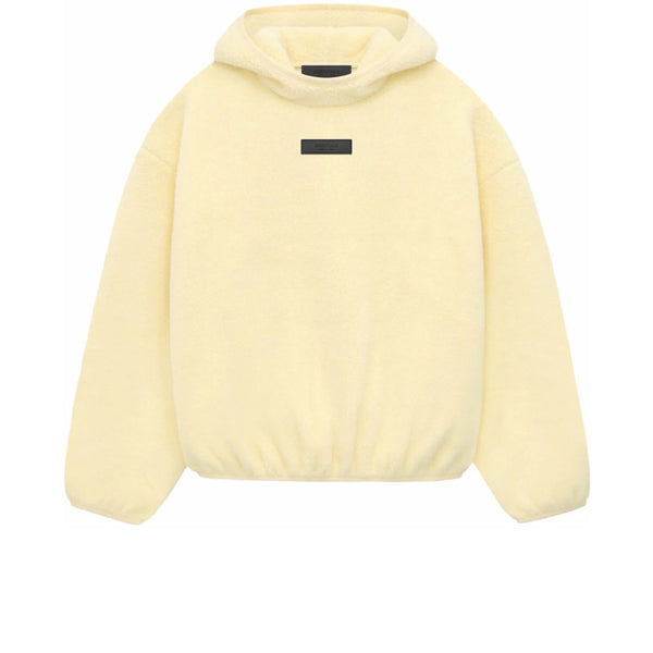 FEAR OF GOD ESSENTIALS POLAR FLEECE HOODIE GARDEN YELLOW FW23