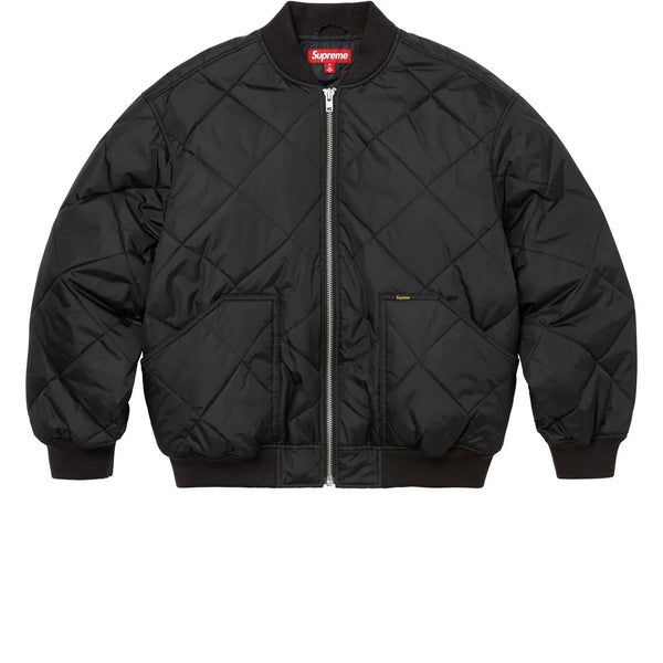 SUPREME AOI QUILTED WORK JACKET BLACK FW24