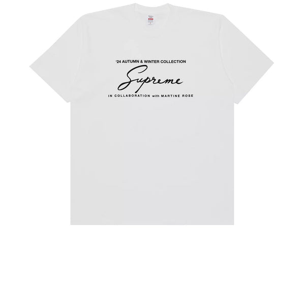 SUPREME X MARTINE ROSE TEE WHITE FW24