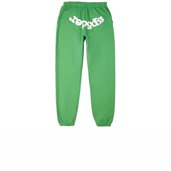 SP5DER WEBSUIT SWEATPANTS SLIME GREEN