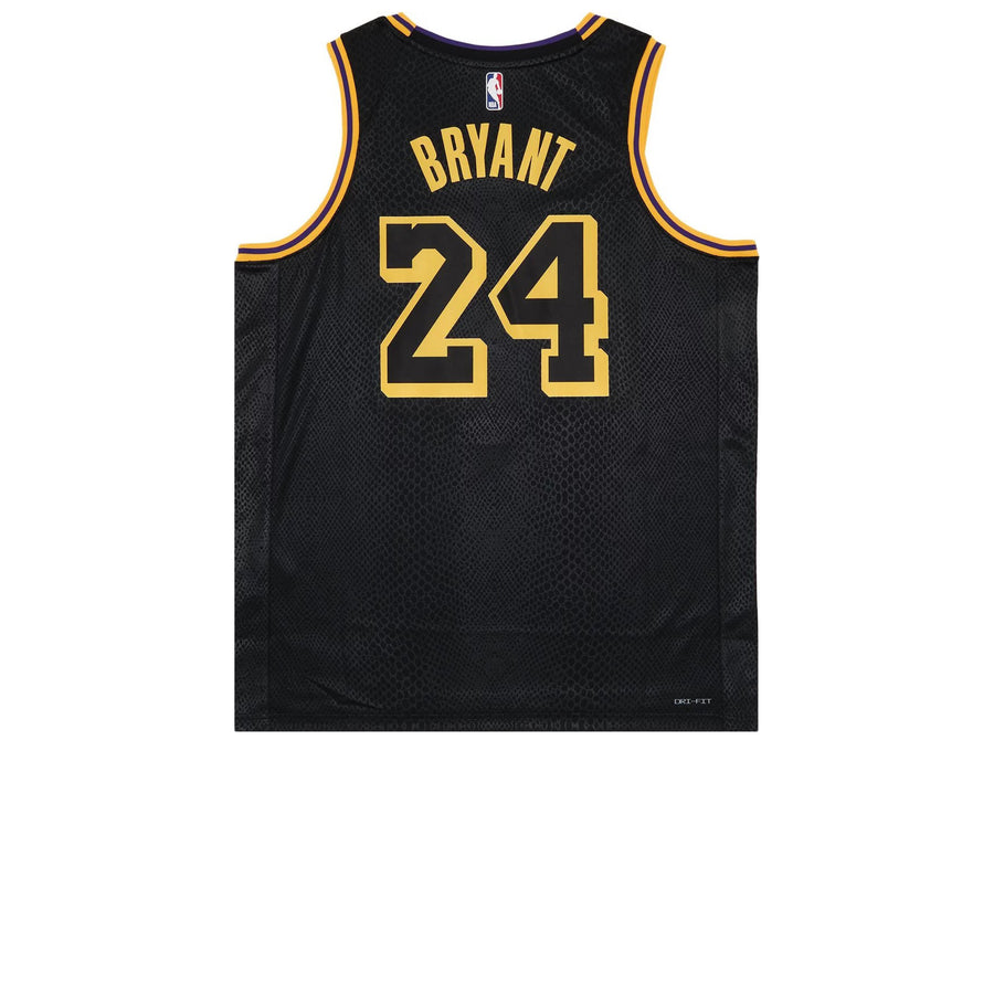 NIKE KOBE MAMBA MENTALITY LOS ANGELES LAKERS CITY EDITION SWINGMAN JERSEY BLACK FW23