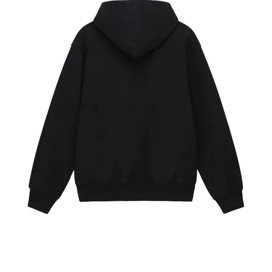 STUSSY STOCK BOX HOODIE BLACK