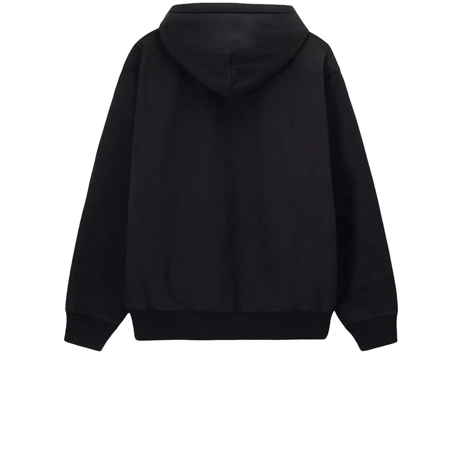 STUSSY STOCK LOGO HOODIE BLACK