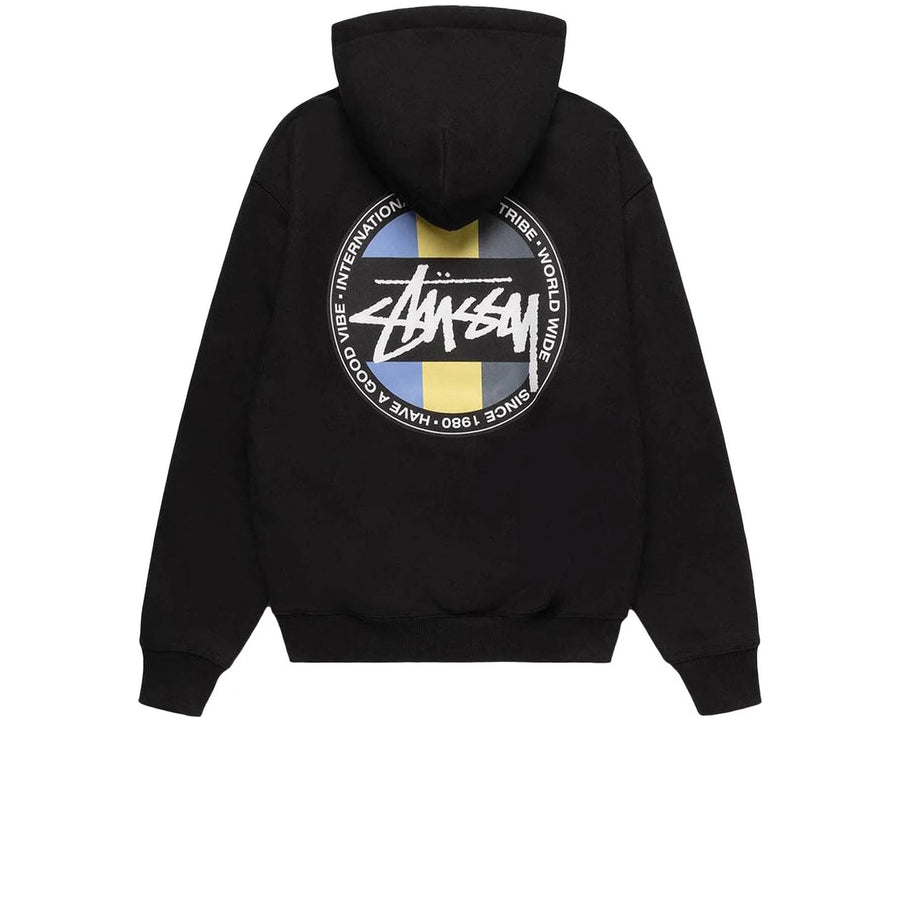 STUSSY CLASSIC DOT HOODIE BLACK