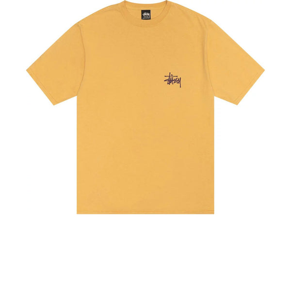 STUSSY BUILT TOUGH PIGMENT DYED TEE YELLOW