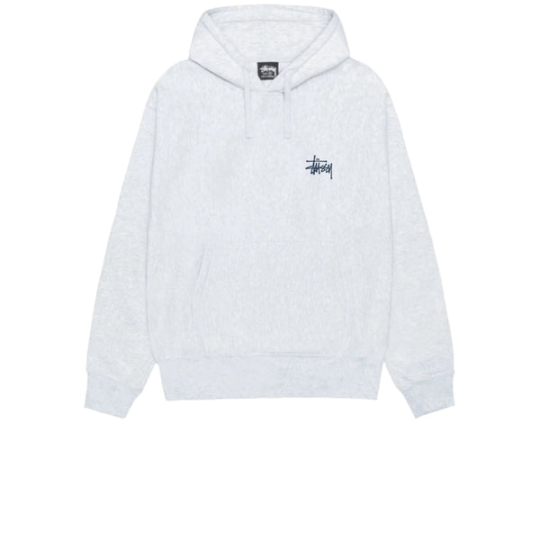 STUSSY BUILT IN USA HOODIE ASH HEATHER