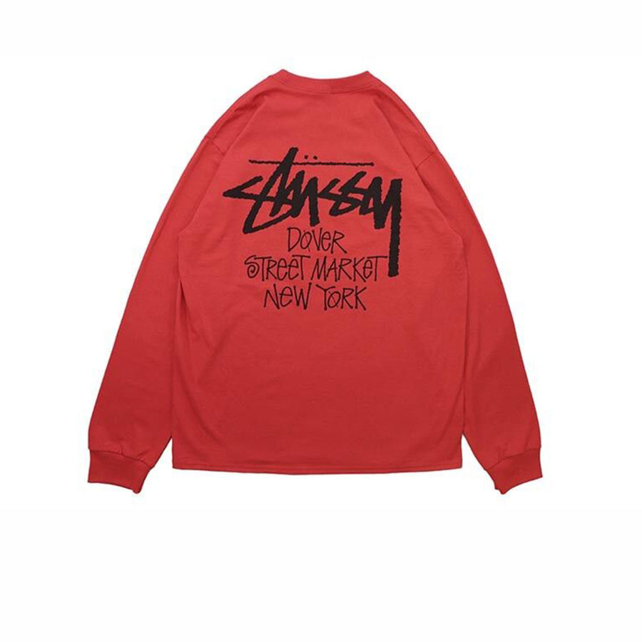 STUSSY DSM NEW YORK LONG SLEEVE TEE CAYENNE