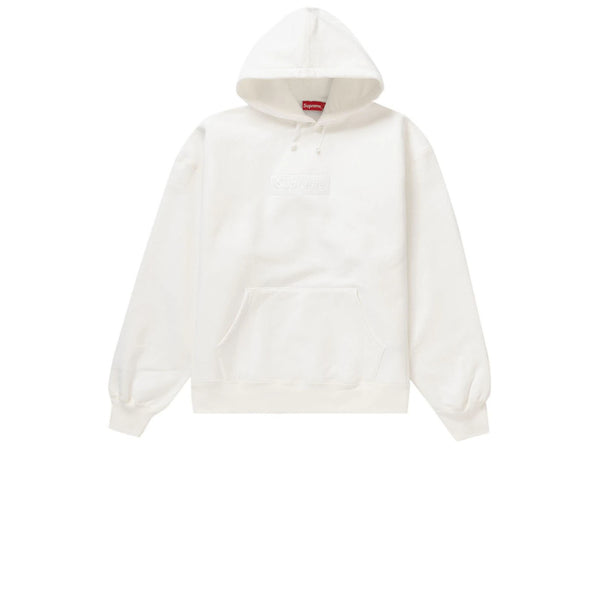 SUPREME BOX LOGO HOODED SWEATSHIRT WHITE FW23