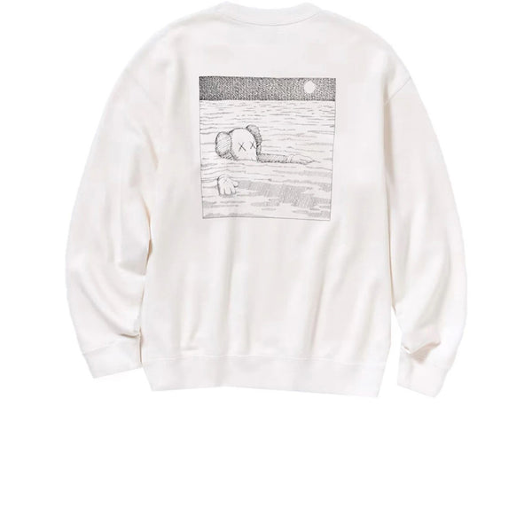 KAWS X UNIQLO LONGSLEEVE SWEATSHIRT OFF WHITE FW23