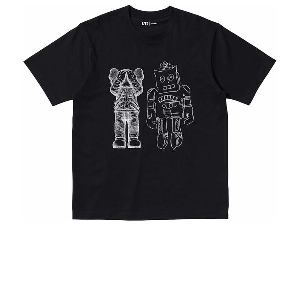 KAWS X UNIQLO WARHOL UT GRAPHIC TEE BLACK 476351