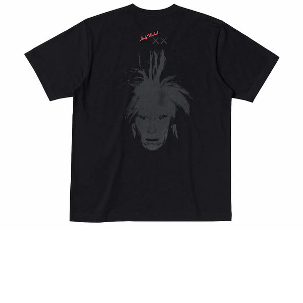 KAWS X UNIQLO WARHOL UT GRAPHIC TEE BLACK 476352