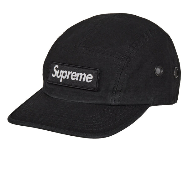 SUPREME MILITARY CAMP CAP BLACK FW24