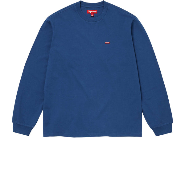 SUPREME SMALL BOX L/S TEE NAVY FW24