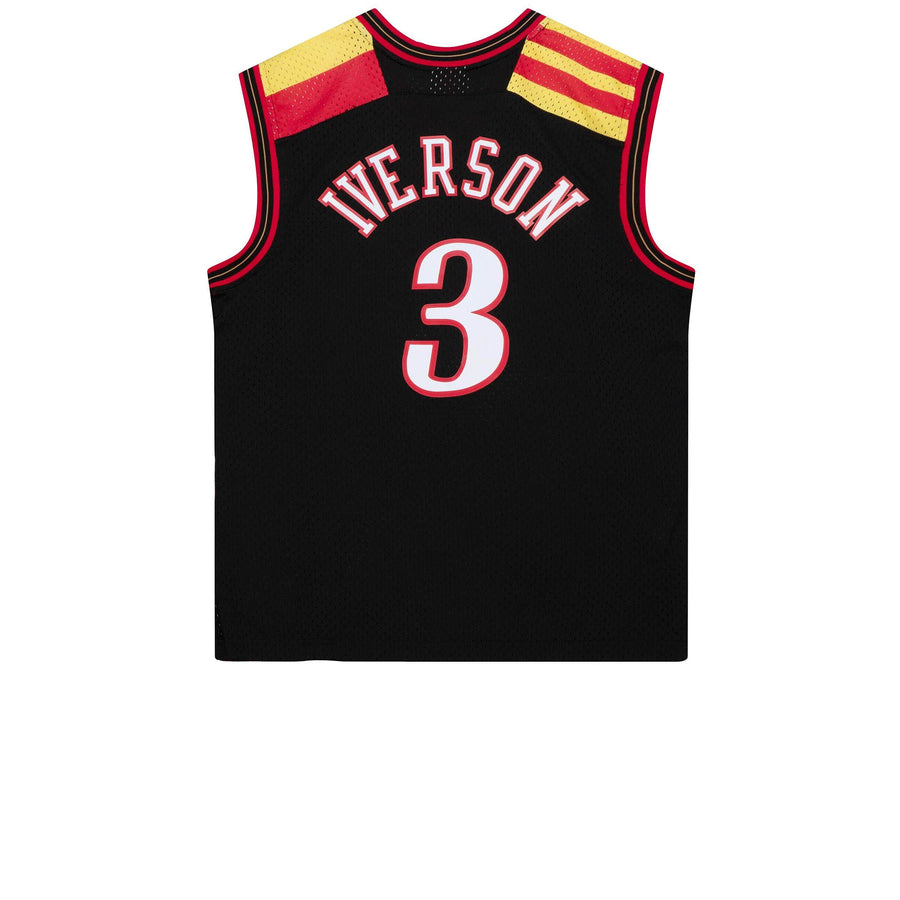 MITCHELL & NESS HARDWOOD CLASSIC SWINGMAN PHILADELPHIA 76ERS ALLEN IVERSON 2006-07 ALTERNATE JERSEY BLACK