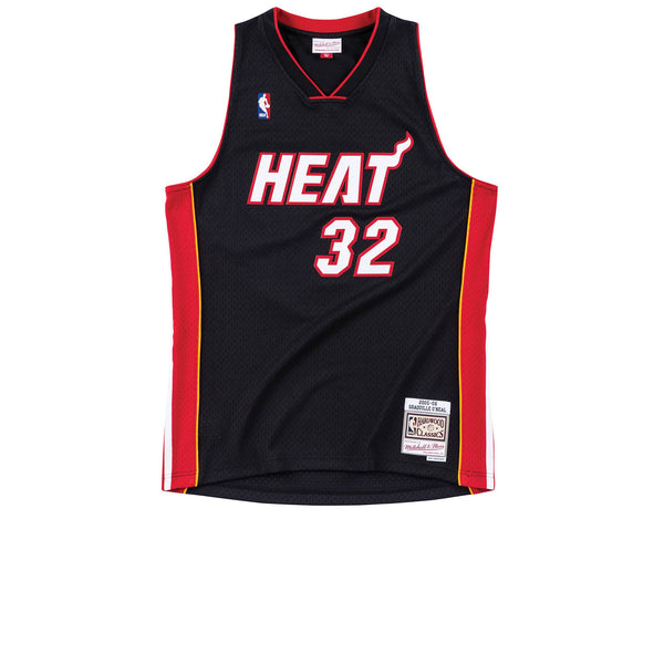 MITCHELL & NESS HARDWOOD CLASSIC SWINGMAN MIAMI HEAT SHAQ O'NEAL 2005-06 ROAD JERSEY BLACK