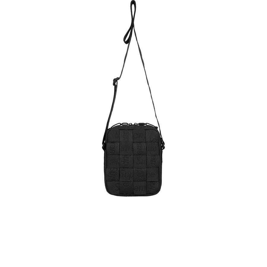 SUPREME WOVEN SHOULDER BAG BLACK SS24