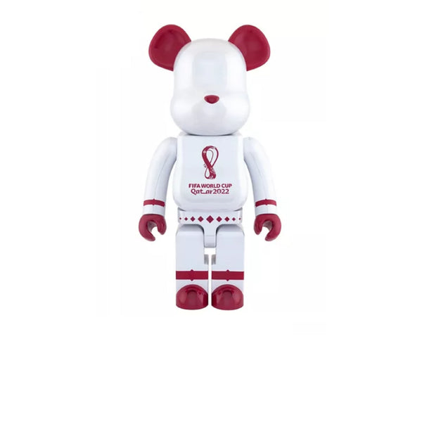 BEARBRICK X FIFA 2022 WORLD CUP QATAR 1000% WHITE CHROME FW22