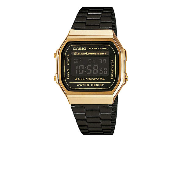 CASIO VINTAGE GOLD BLACK A168WEGB-1B