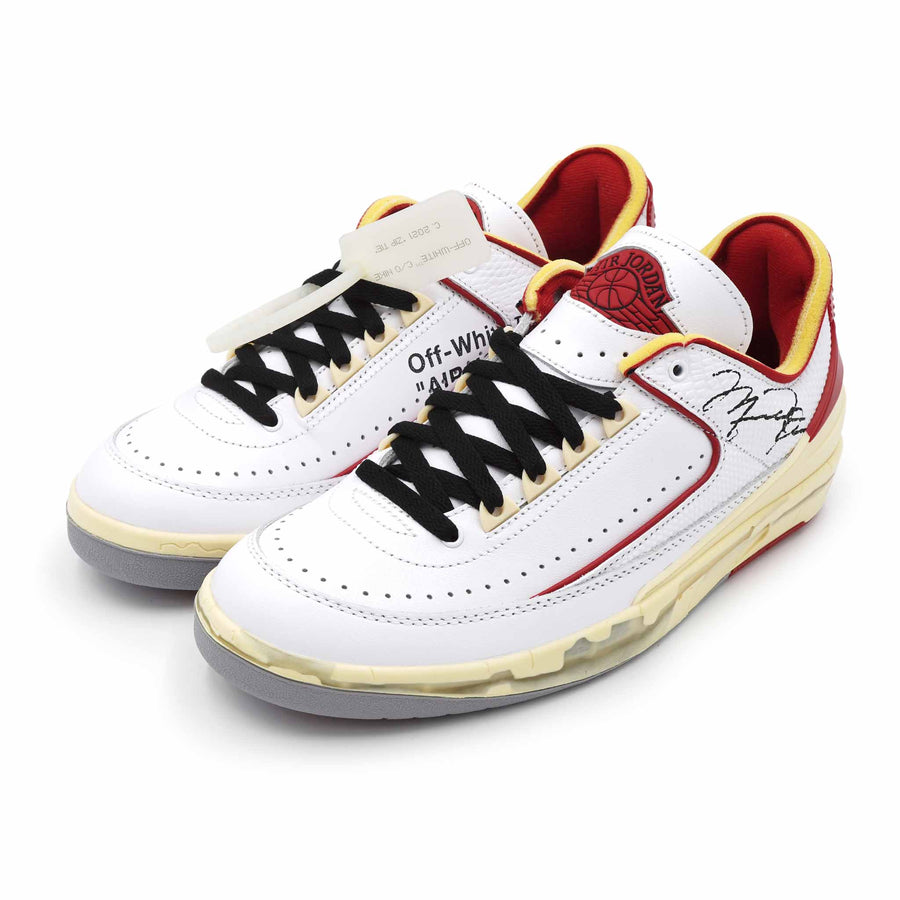 OFF-WHITE X AIR JORDAN 2 RETRO LOW SP WHITE RED 2021