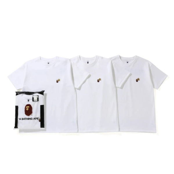 READYMADE X BAPE 3 PACK TEE WHITE