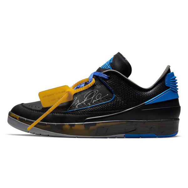 OFF-WHITE X AIR JORDAN 2 RETRO LOW SP BLACK BLUE 2021