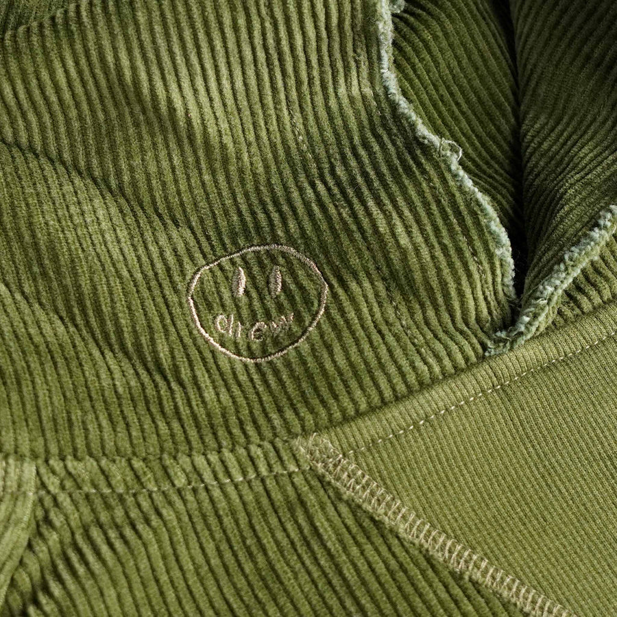 DREW HOUSE CORDUROY HOODIE OLIVE